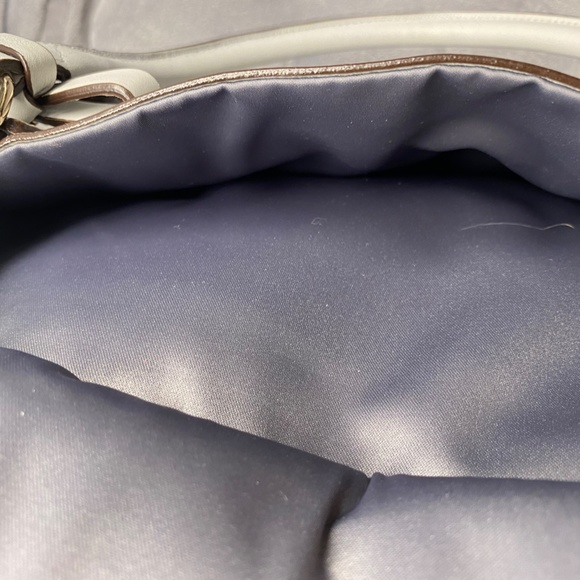 Coach Poppy colour block Grey Leather Satchel - Picture 8 of 12